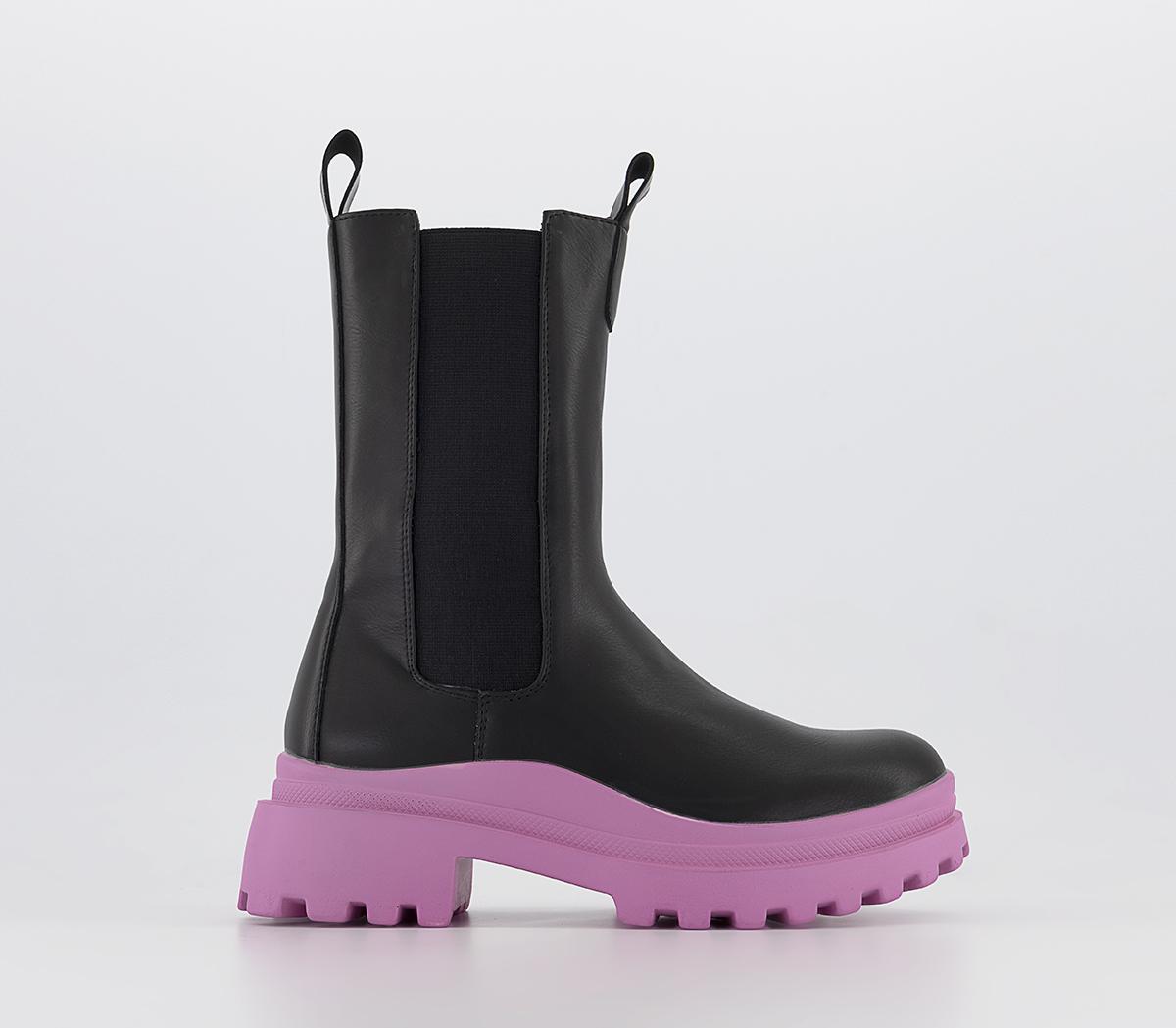 Odd Sizes - Women's Raid Classic Wave Boots Black Pink - UK Sizes 6 (Right) / 5 (Left)