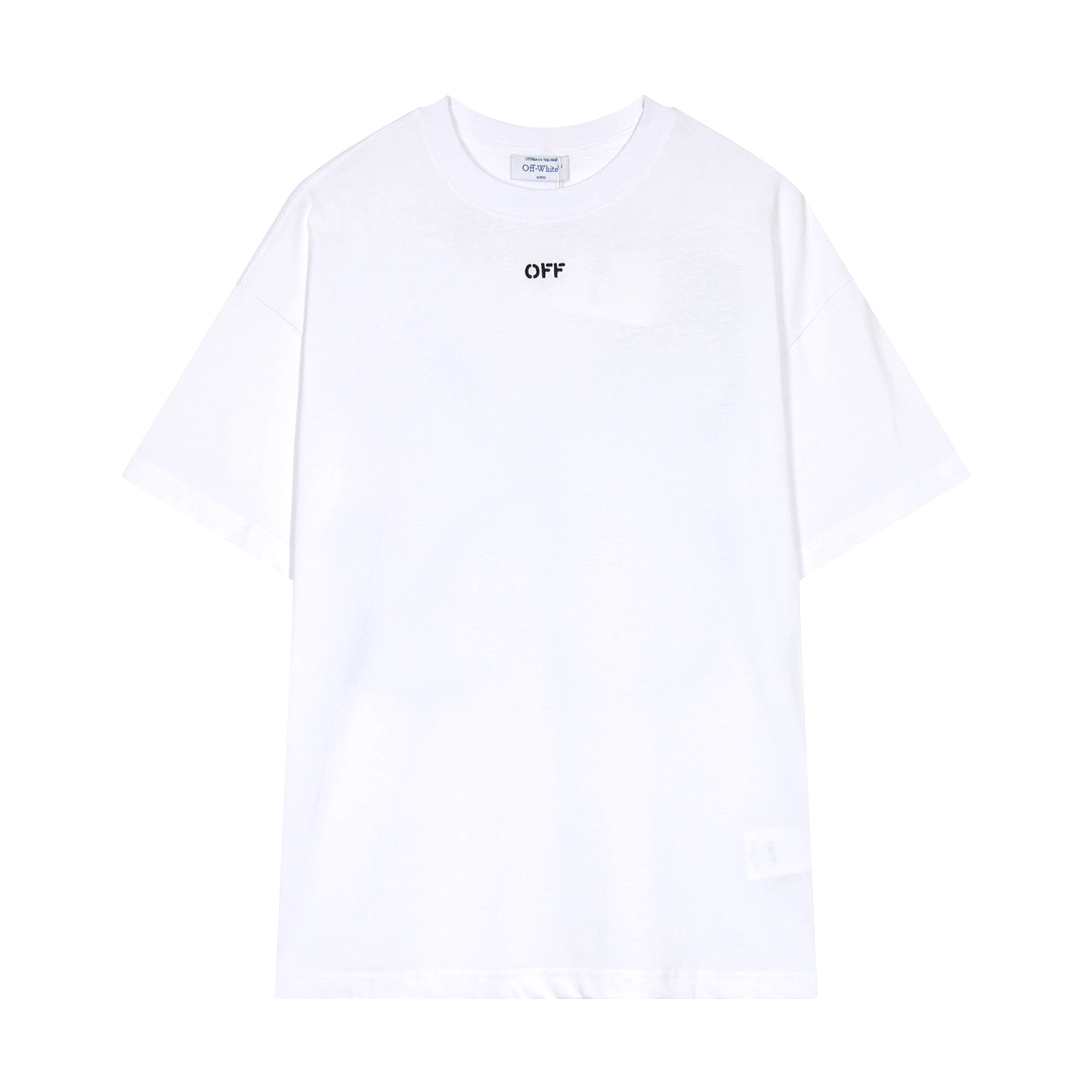 Off-White 24SS double moon arrow print tee, White 2.27