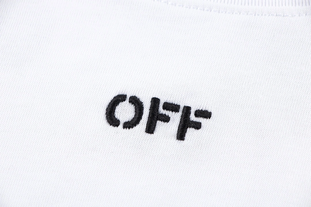 Off-White 24SS double moon arrow print tee, White 2.27