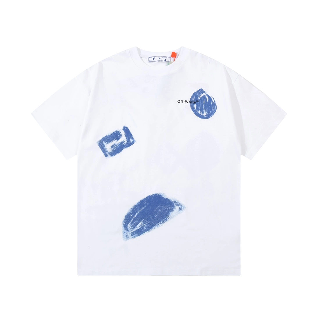 OFF-WHITE cloud arrow LOGO tee, white, short-sleeved shirt, 12.12 sale