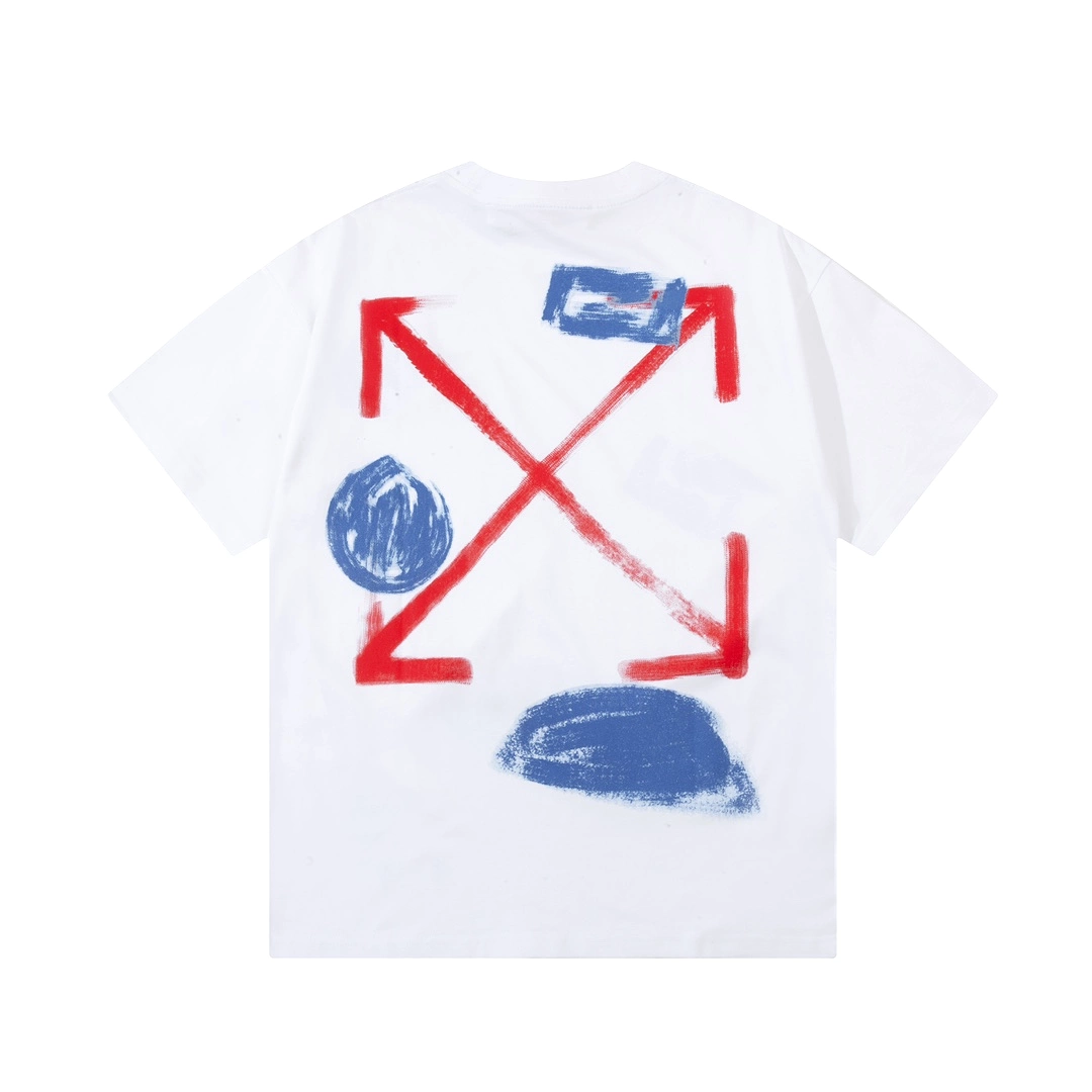 OFF-WHITE cloud arrow LOGO tee, white, short-sleeved shirt, 12.12 sale