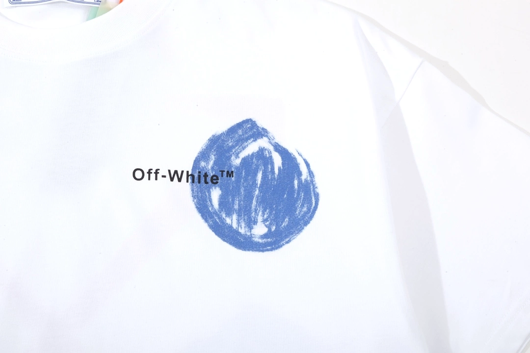 OFF-WHITE cloud arrow LOGO tee, white, short-sleeved shirt, 12.12 sale