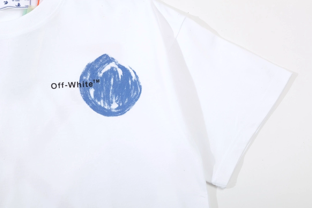 OFF-WHITE cloud arrow LOGO tee, white, short-sleeved shirt, 12.12 sale