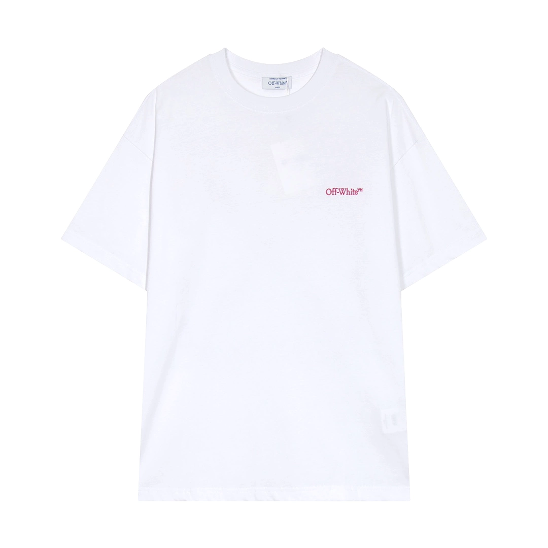 Off-White fluorescent camera frame arrow print short-sleeved T-shirt White 2.27 - shop now