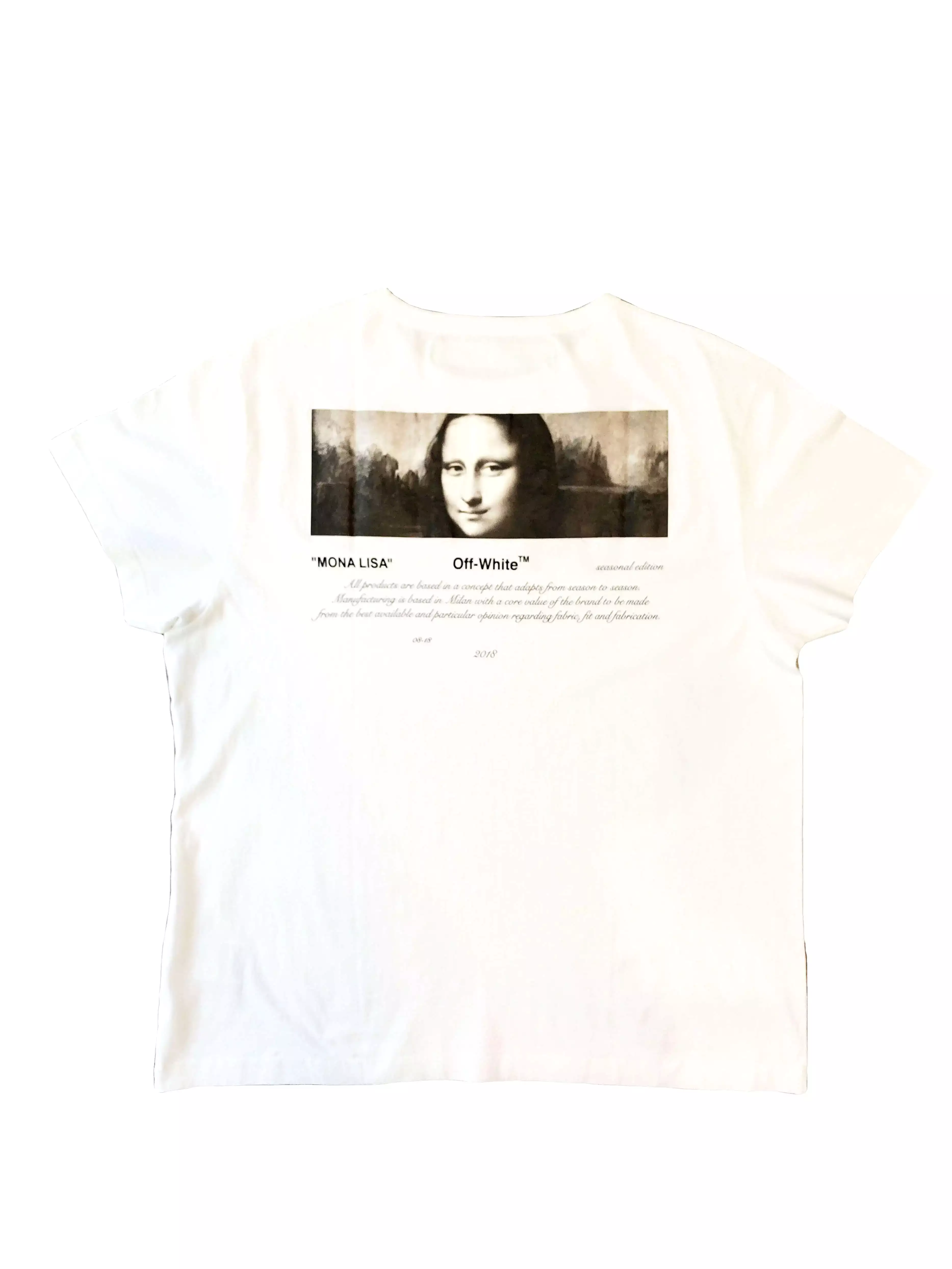 Off-White Mona Lisa T-Shirt White Size L