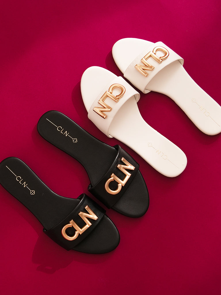 Olympia Flat Slides for Women - Stylish and Comfortable