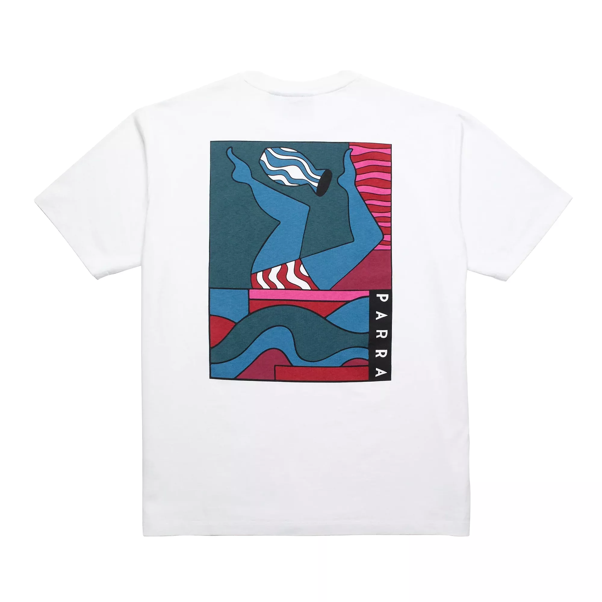 Parra Kick The Vase T-Shirt in White - Product Code 50101