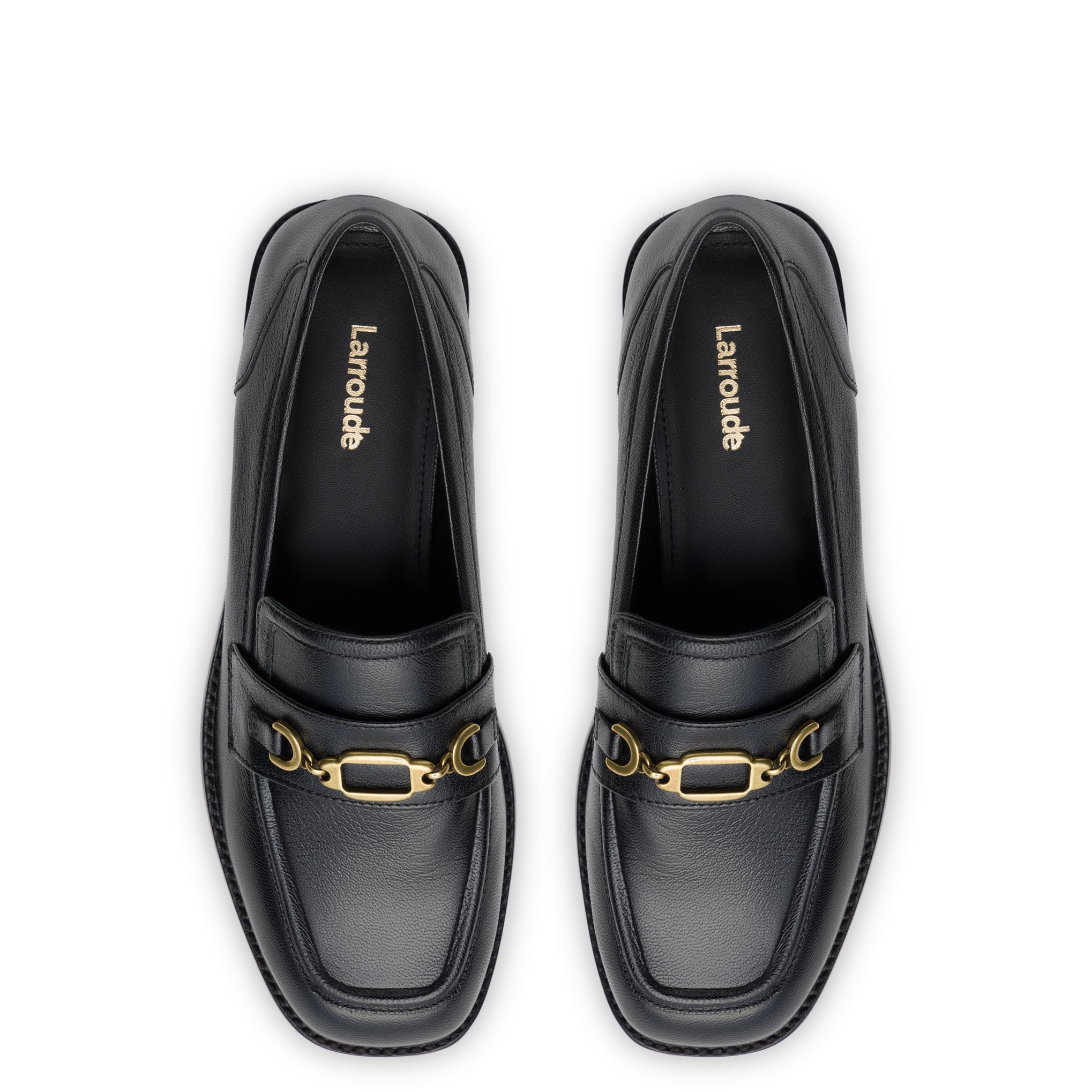 Patricia Black Leather Loafers - Shop Now