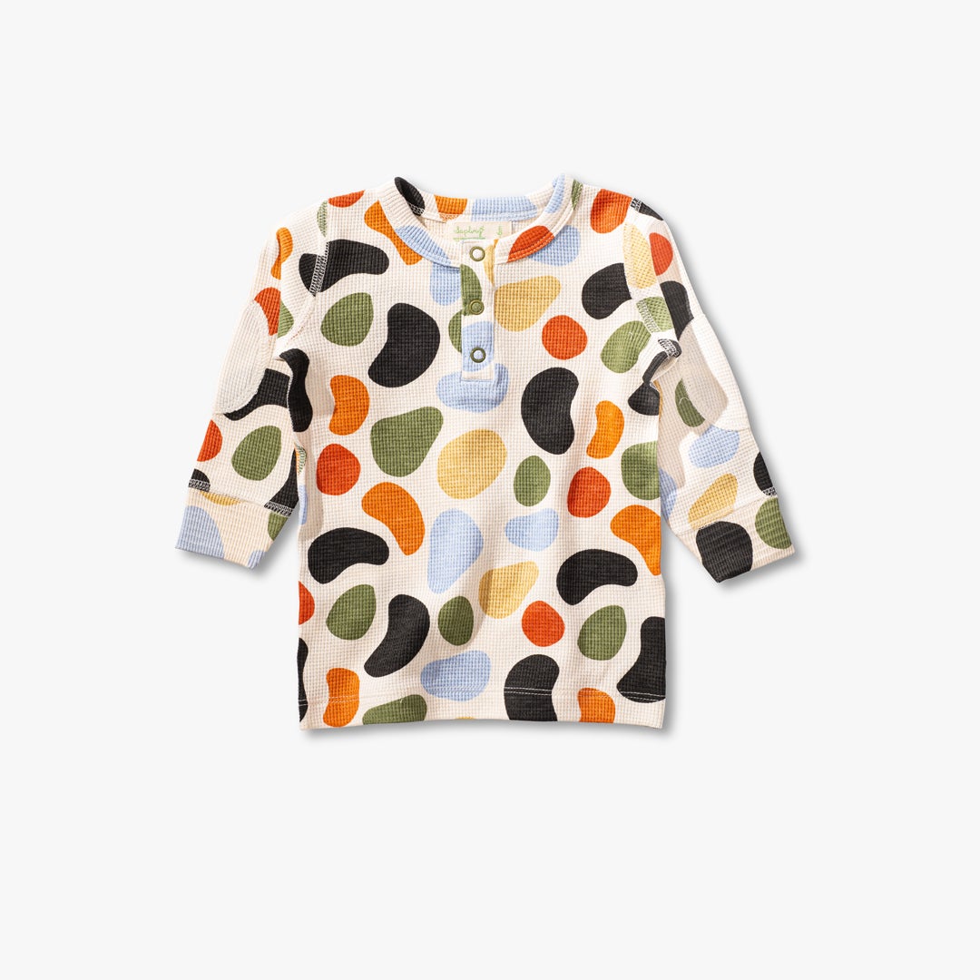 Pebbles Waffle Long Sleeve T-Shirt - Men's Boutique Clothing