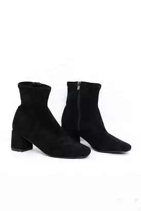 Petra black ankle boots