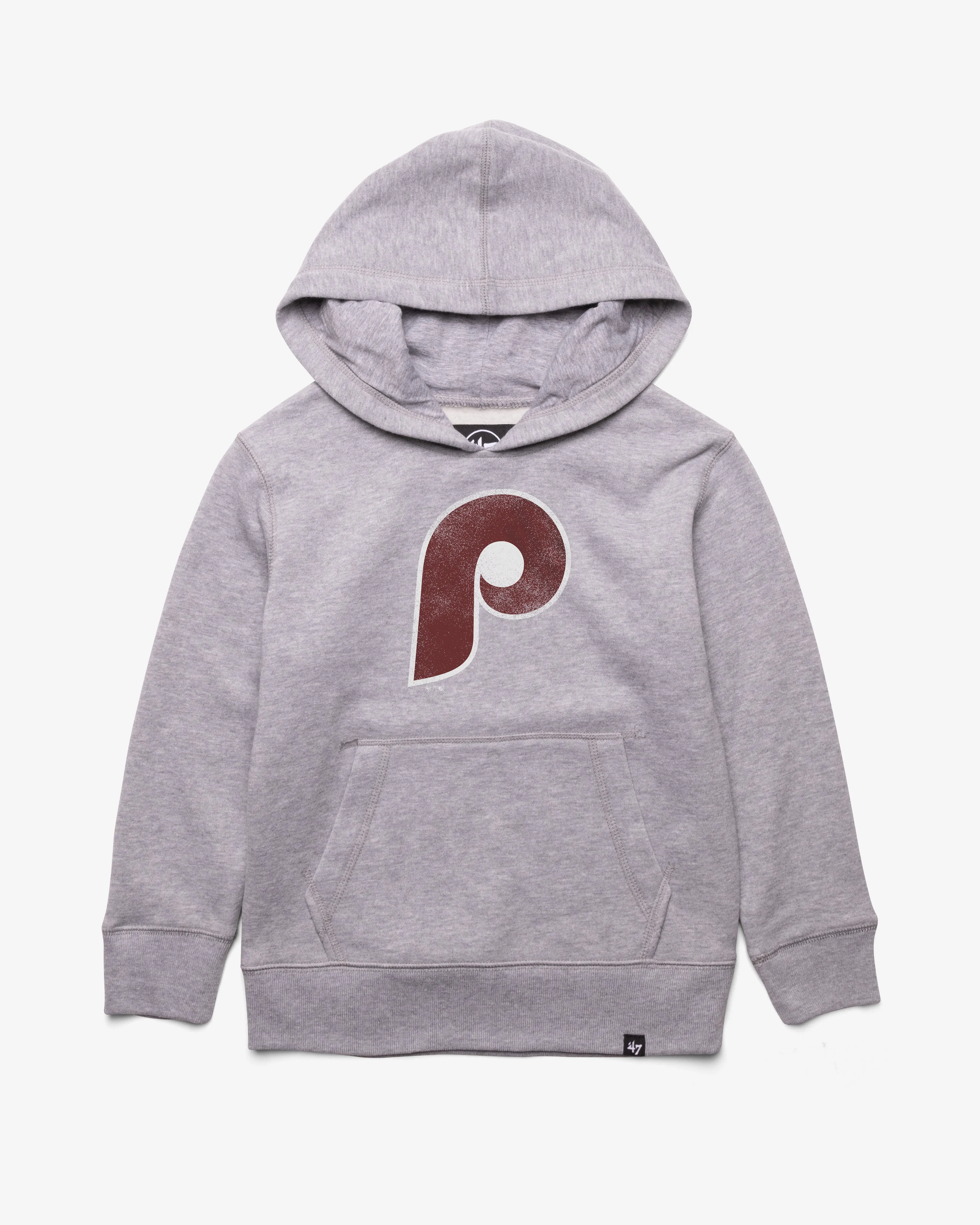 Philadelphia Phillies distressed imprint '47 headline hood kids