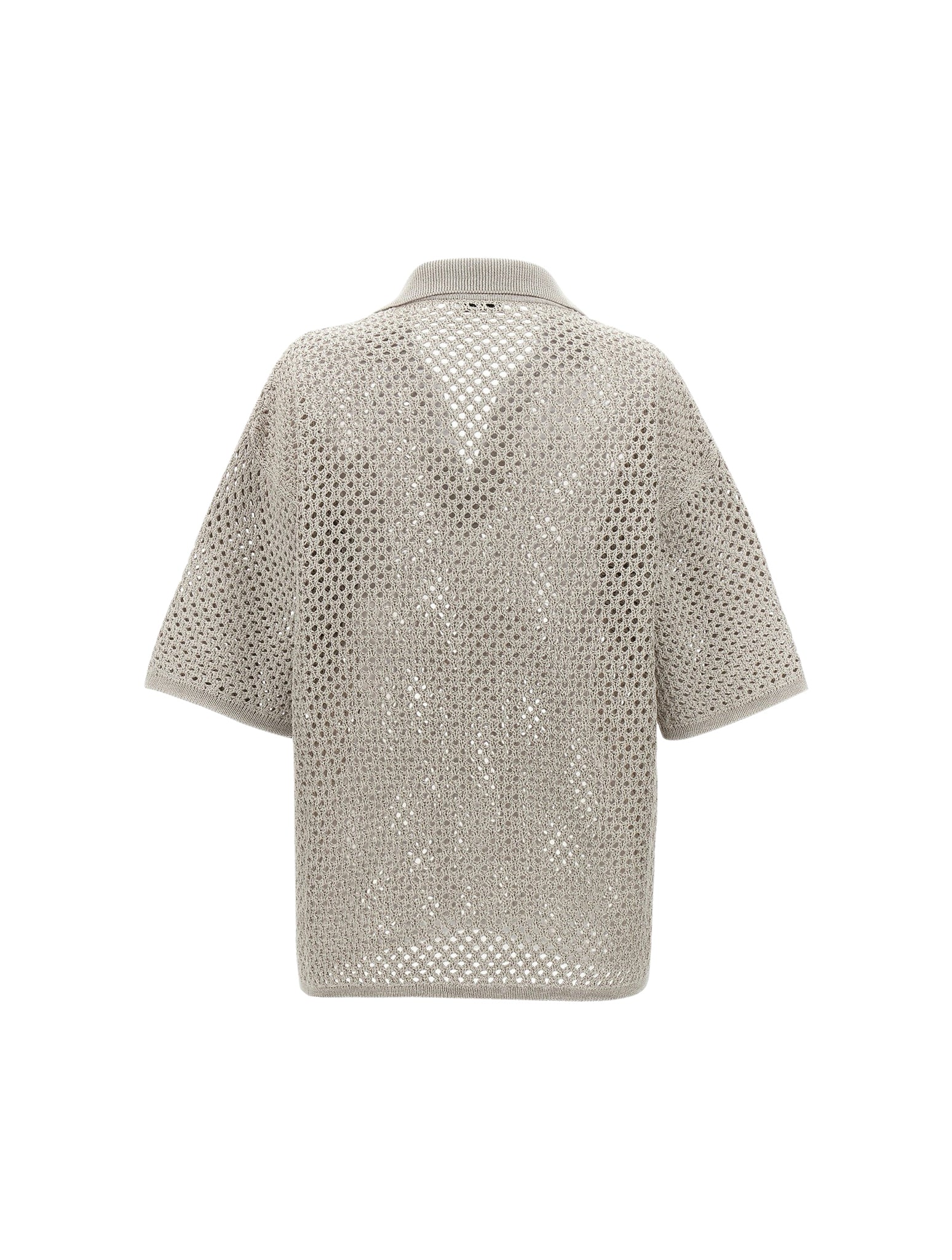 Polo Sweater made with Net Stitch | Shop Now