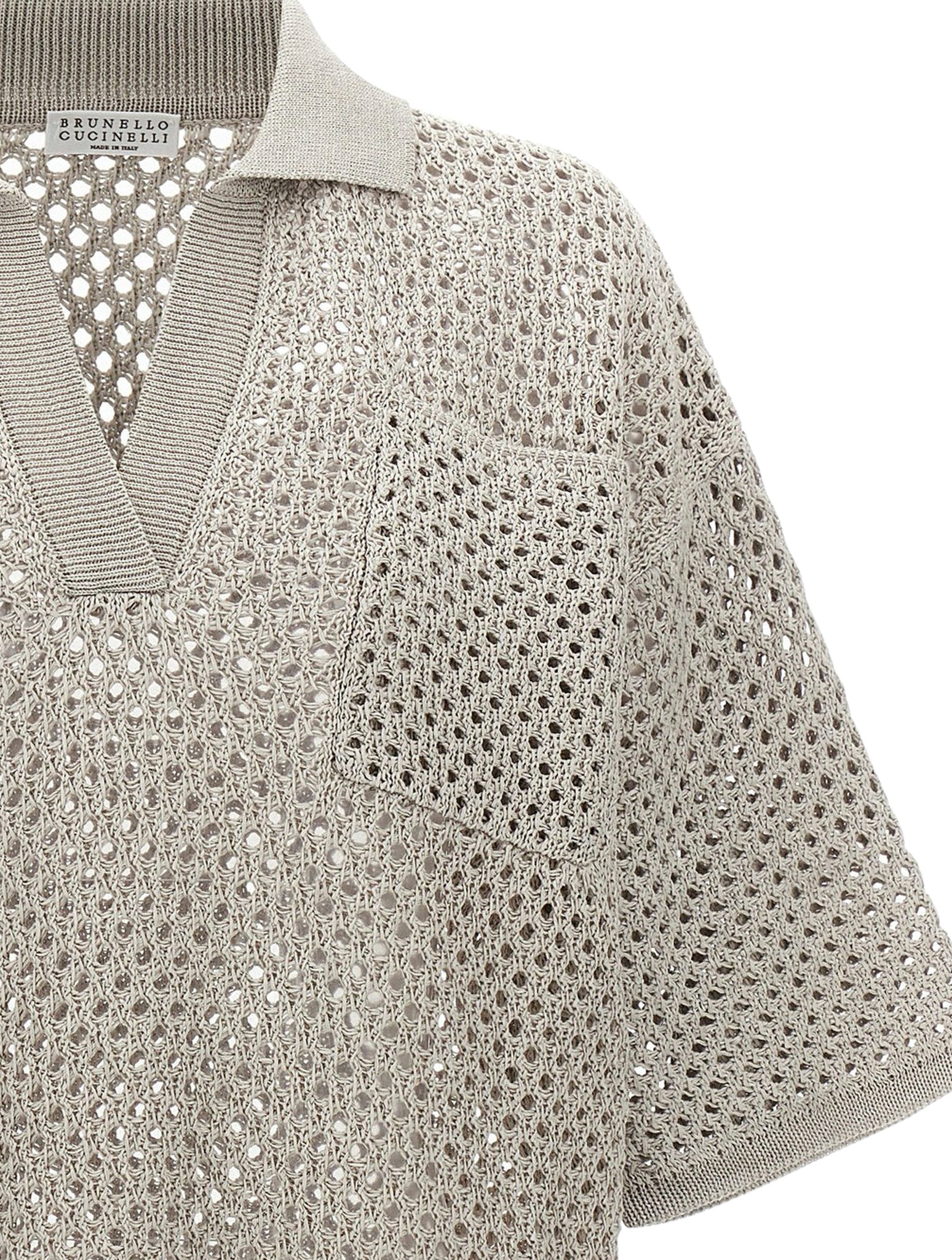 Polo Sweater made with Net Stitch | Shop Now