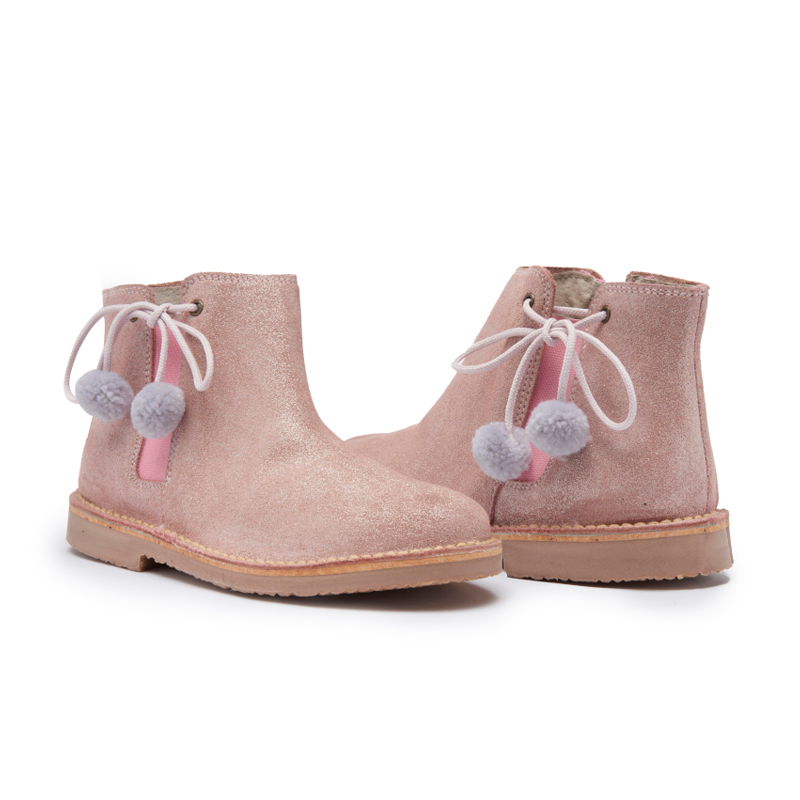 PomPom Chelsea Boots - Rose