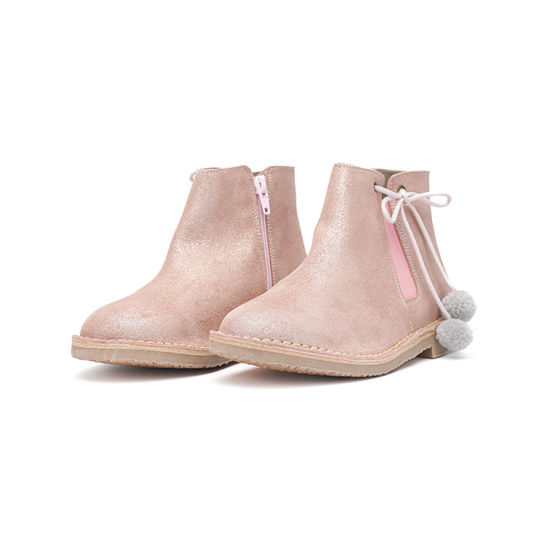 PomPom Chelsea Boots - Rose