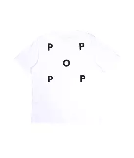 Pop Trading Company Logo tee white/black