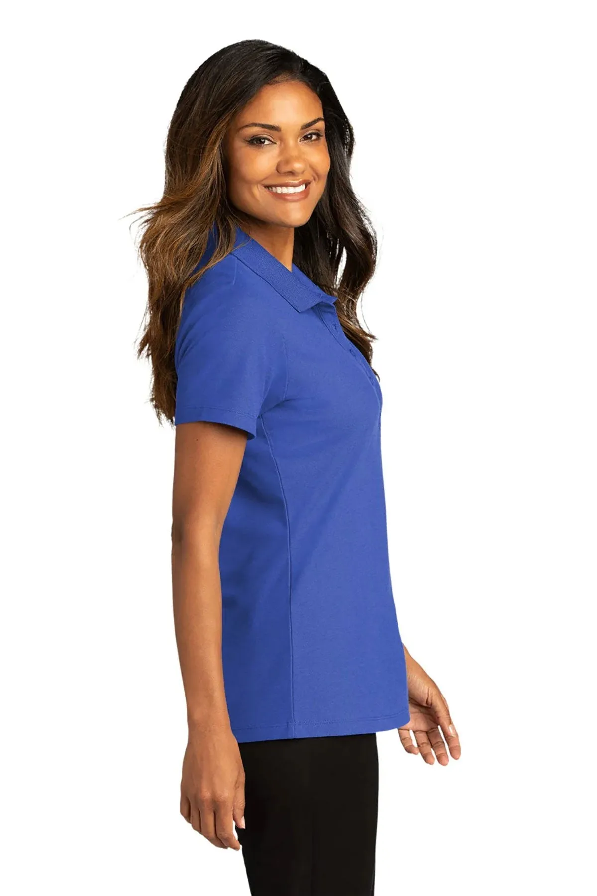 Port Authority True Royal Womens SuperPro Polo [Via Transportation / Sioux Area Metro]