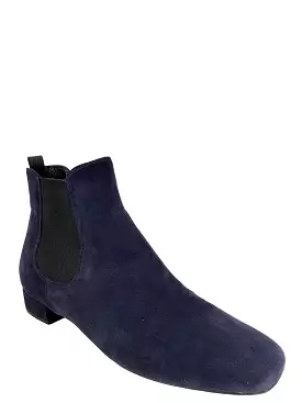 Prada Dark Blue Suede Chelsea Boots - Size 7.5 - Shop Now