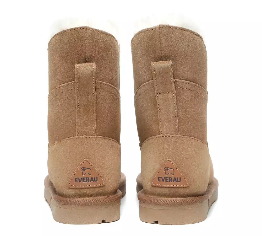 Premium Australian Sheepskin Short Boots - Women Swanston 2 Panel