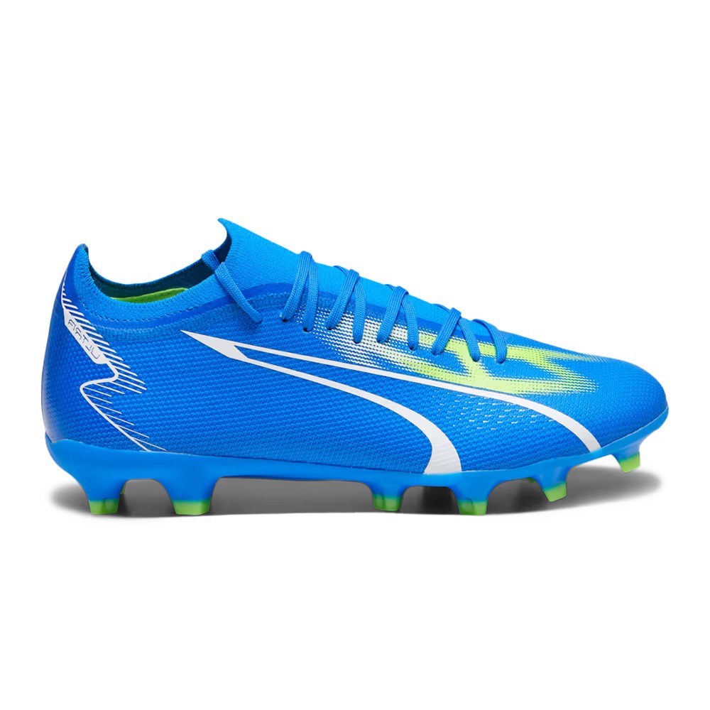 Puma Football Boots - Ultra Match FG/AG - Ultra Blue/White/Pro Green