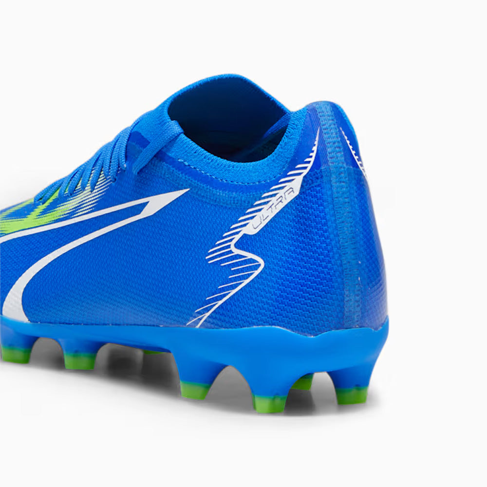 Puma Football Boots - Ultra Match FG/AG - Ultra Blue/White/Pro Green