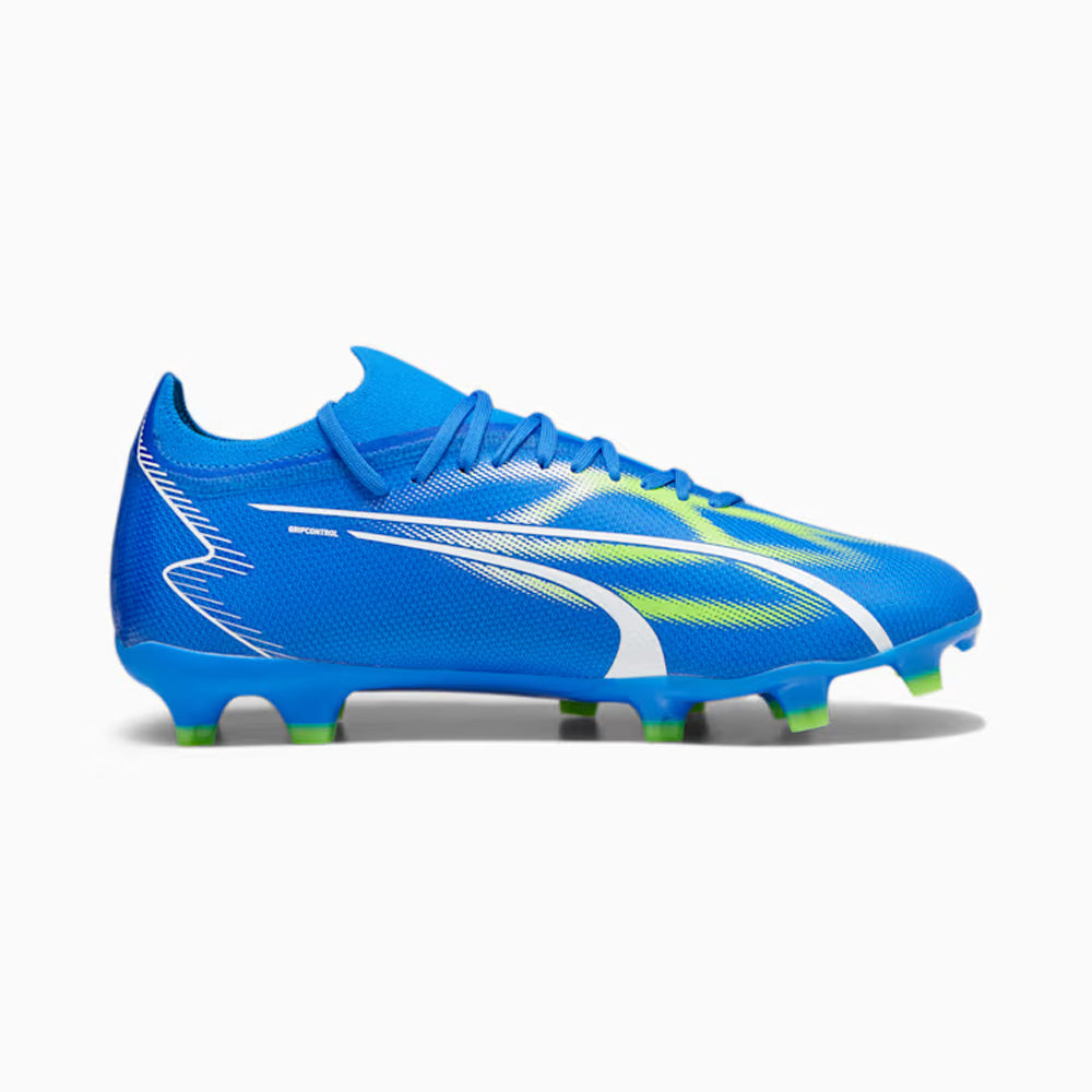 Puma Football Boots - Ultra Match FG/AG - Ultra Blue/White/Pro Green