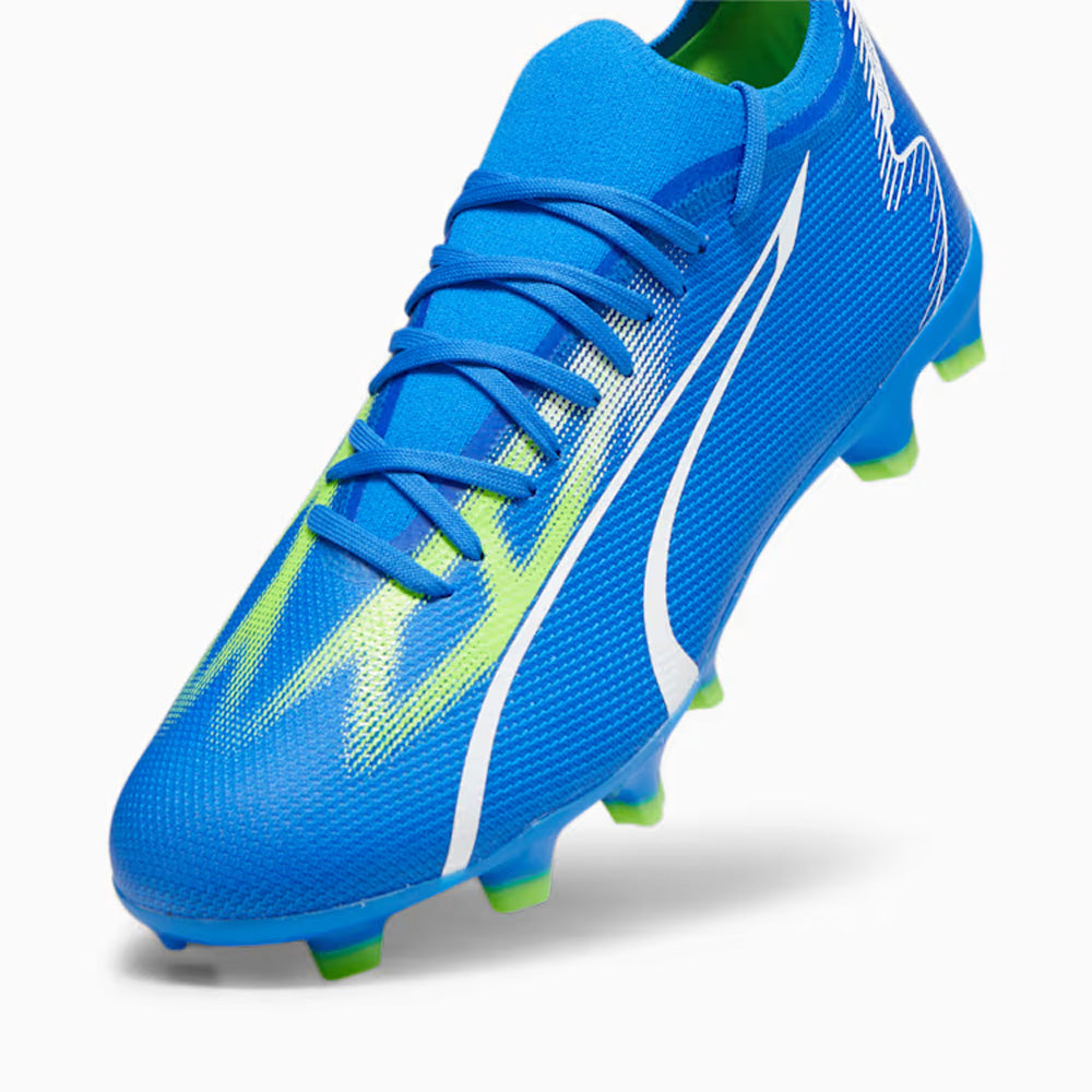 Puma Football Boots - Ultra Match FG/AG - Ultra Blue/White/Pro Green