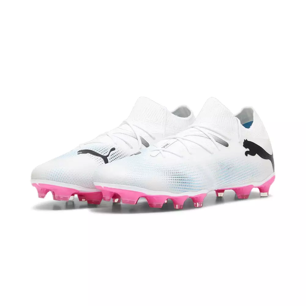 Puma Future 7 FG/AG Football Boots White Black Poison Pink