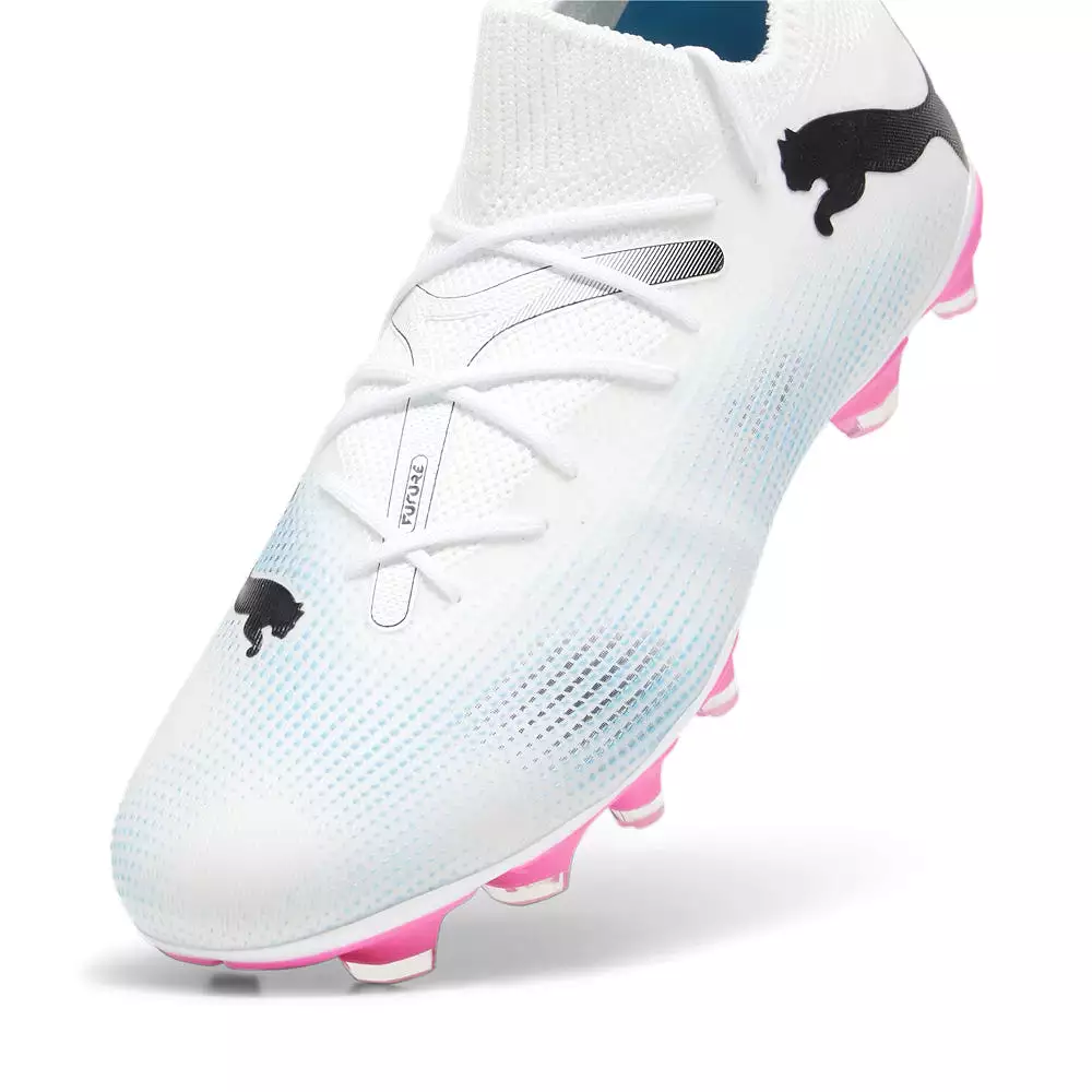 Puma Future 7 FG/AG Football Boots White Black Poison Pink