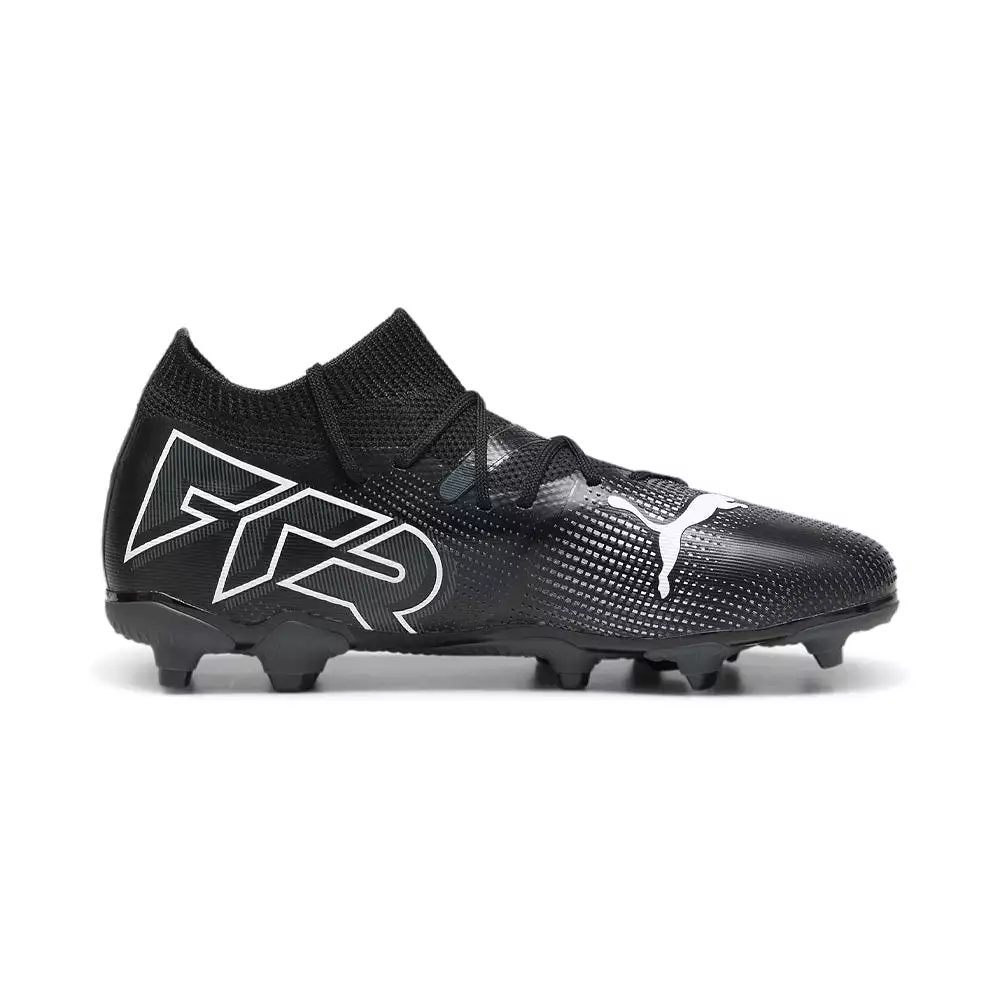 Puma Future 7 Match Junior Football Boots Black White