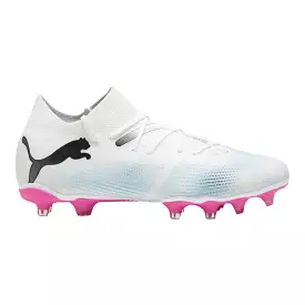 Puma Future 7 Match Women's FG/AG Football Boots | White, Black, Pink | Buy Now