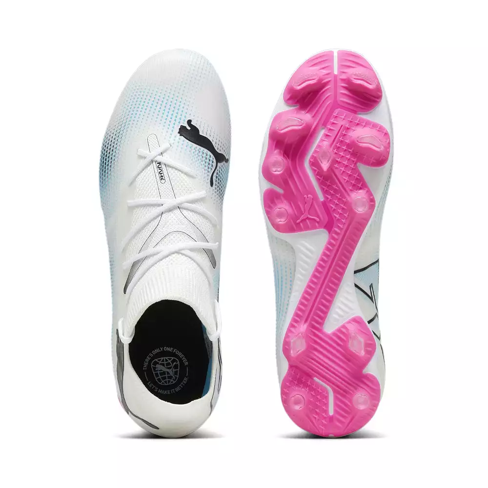 Puma Future 7 Match Women's FG/AG Football Boots | White, Black, Pink | Buy Now