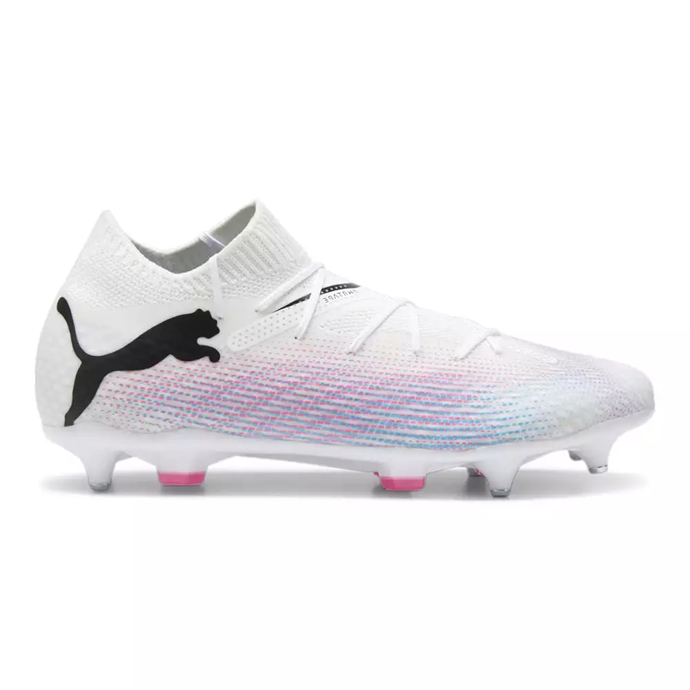 Puma Future 7 Pro MxSG Football Boots - White/Black/Poison Pink - Buy Now