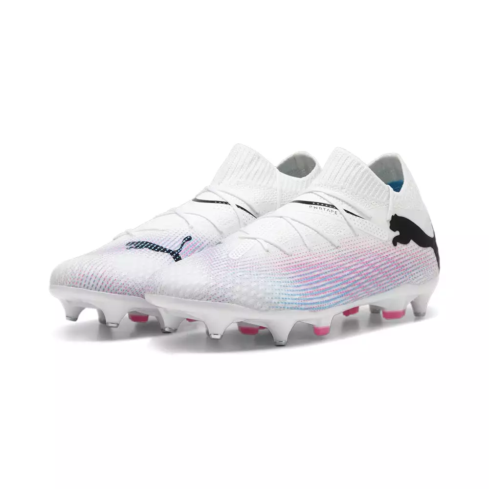 Puma Future 7 Pro MxSG Football Boots - White/Black/Poison Pink - Buy Now