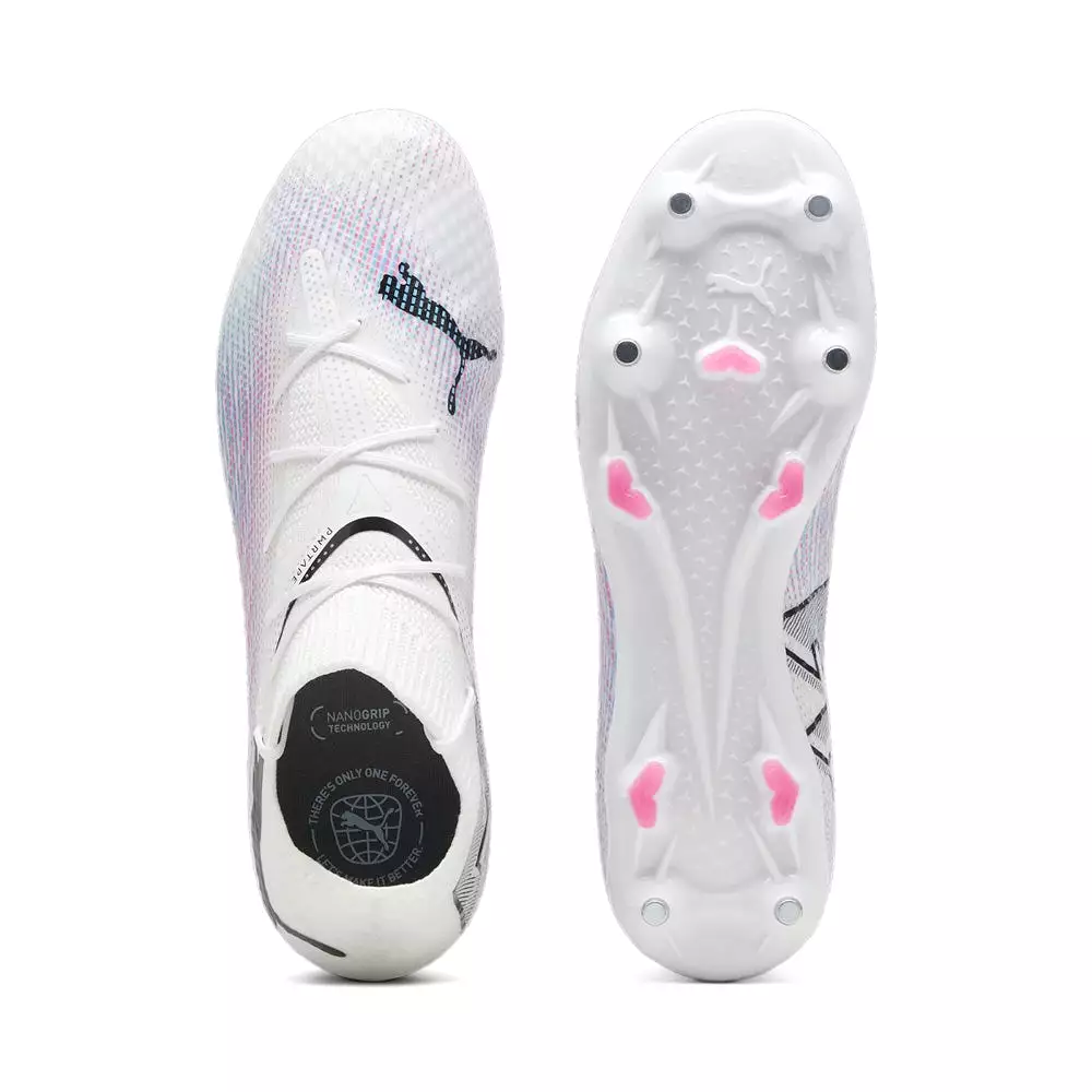 Puma Future 7 Pro MxSG Football Boots - White/Black/Poison Pink - Buy Now