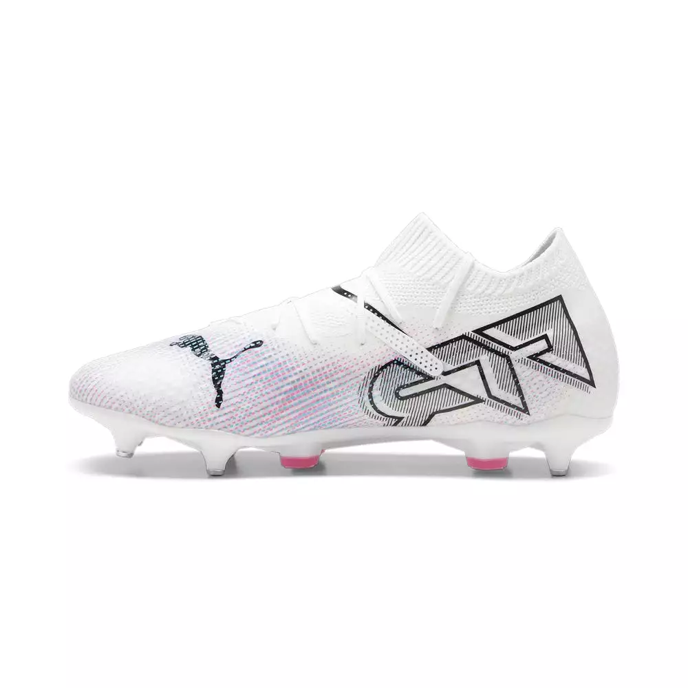 Puma Future 7 Pro MxSG Football Boots - White/Black/Poison Pink - Buy Now