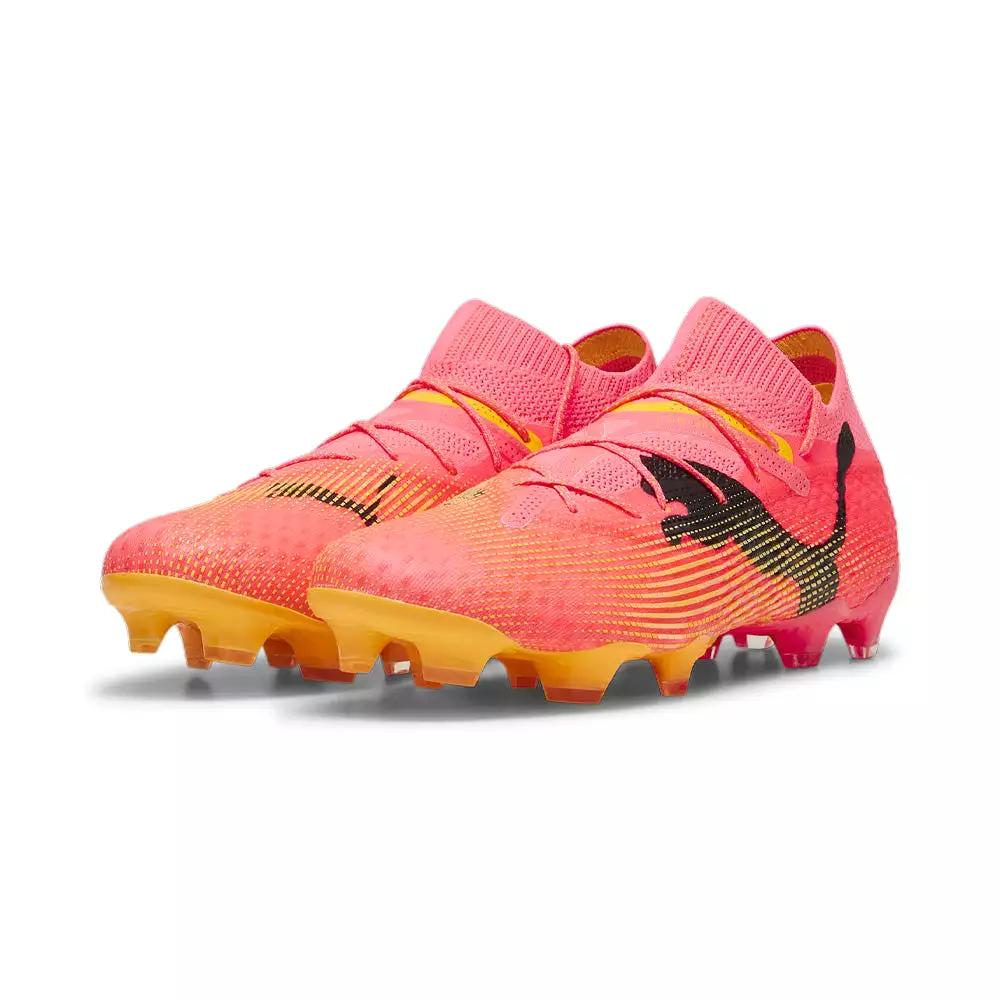 Puma Future 7 Ultimate FG/AG Football Boots Sunset Glow Black Sun Stream.