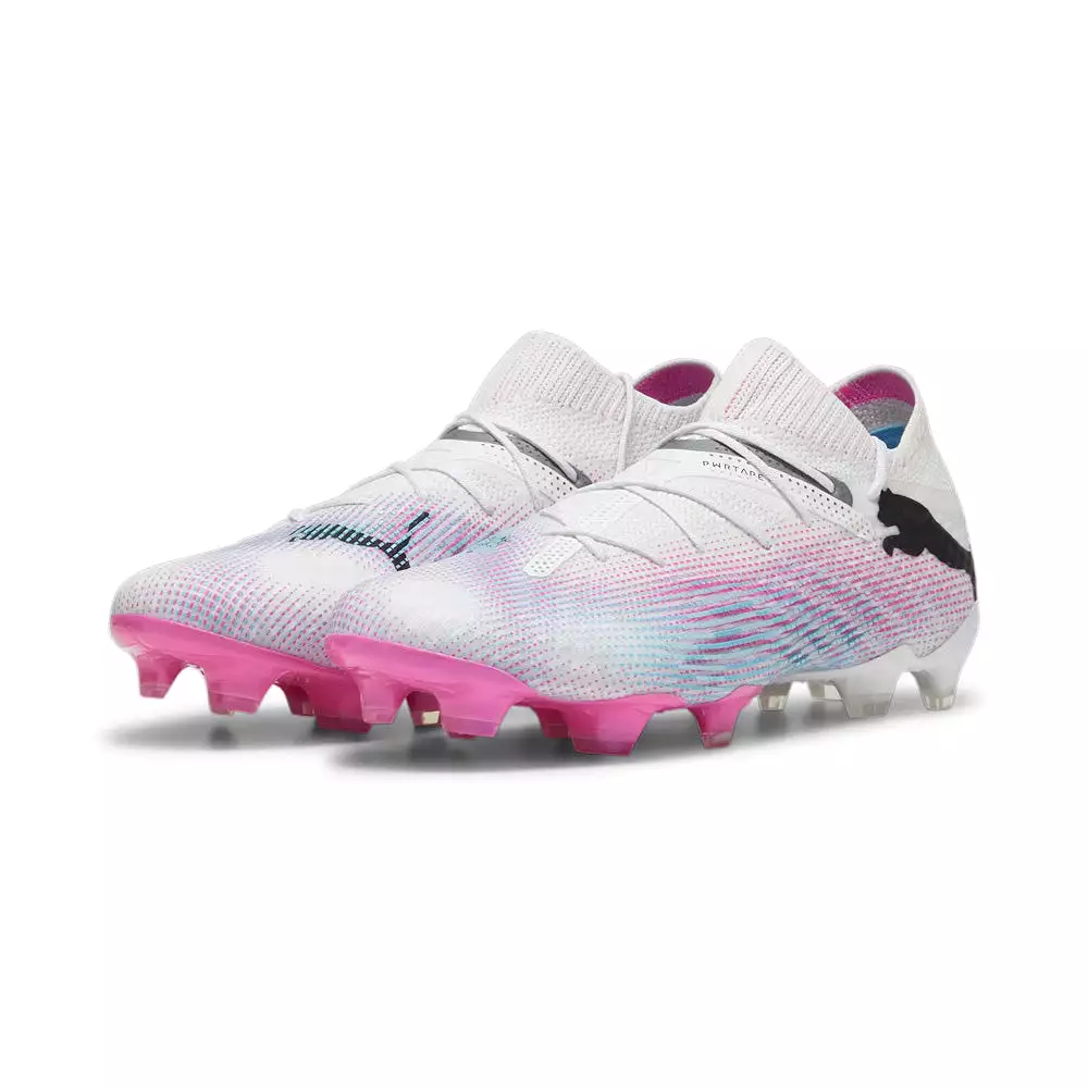 Puma Future 7 Ultimate Football Boots - White/Black/Poison Pink