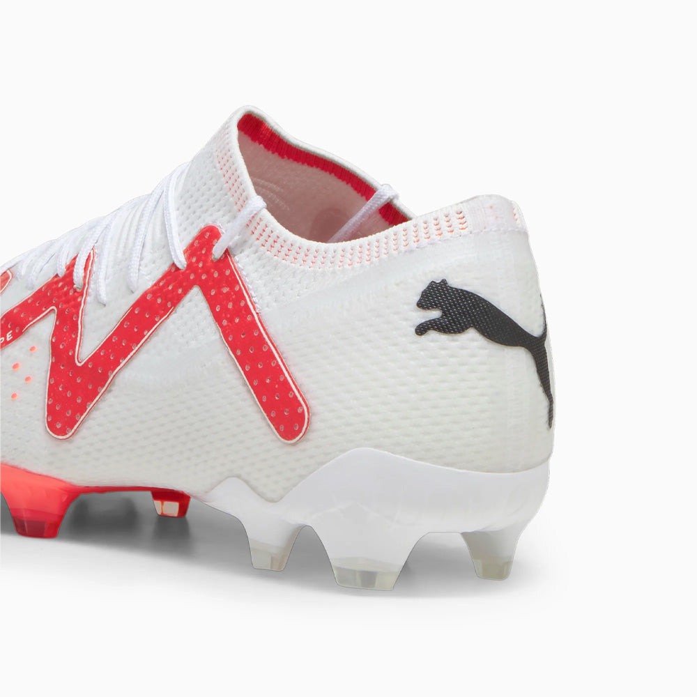 Puma Future Ultimate FG/AG Football Boots White Black Fire Orchid.