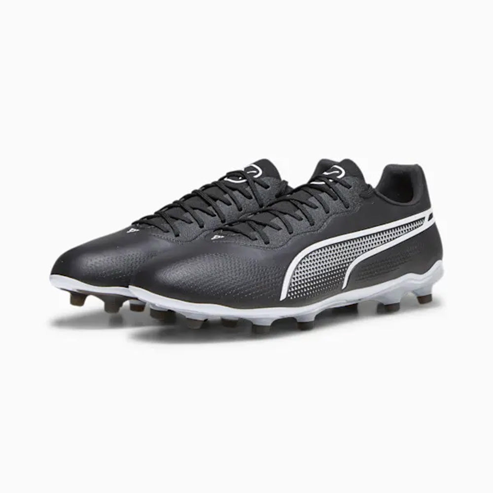 Puma King Pro FG/AG Soccer Cleats - Black/White