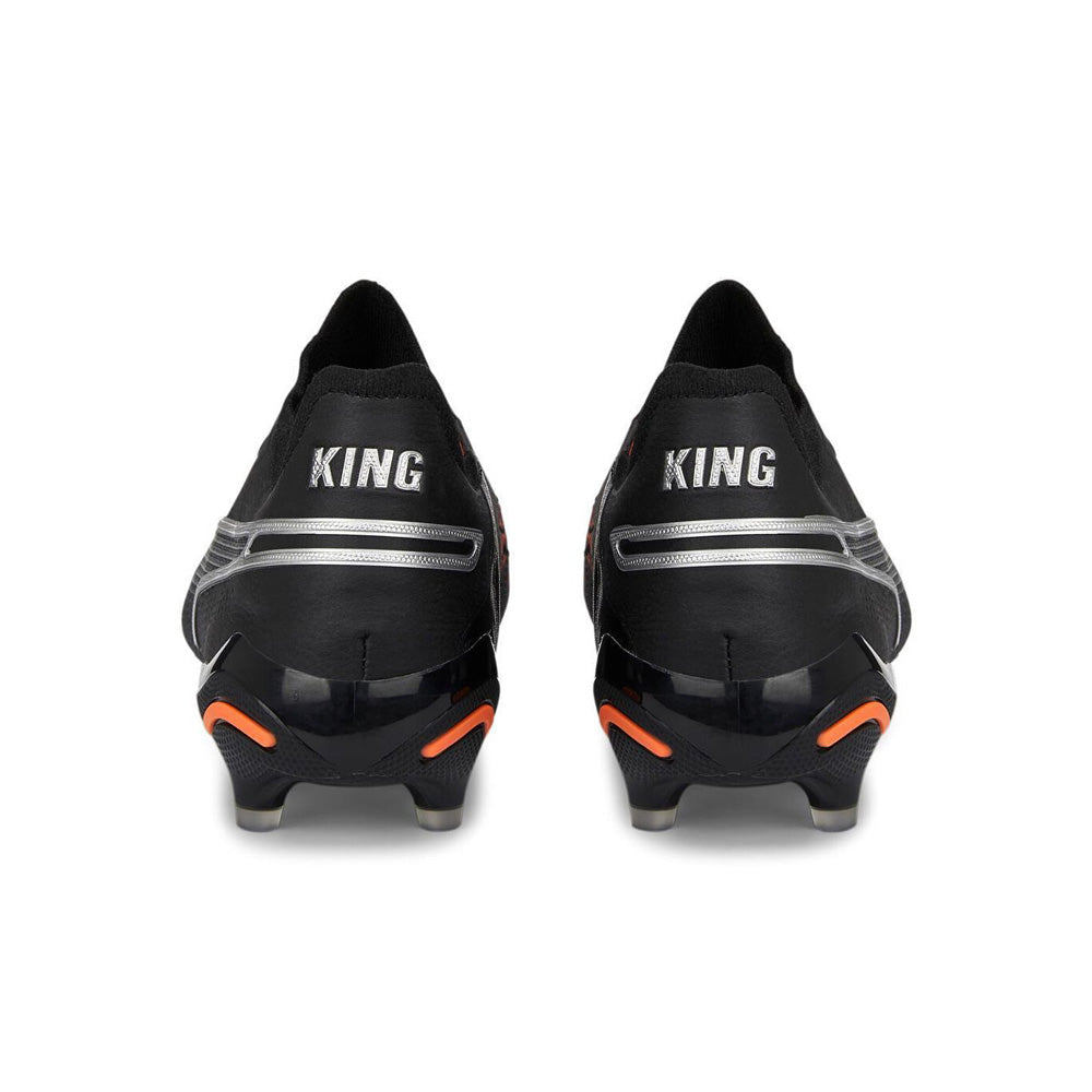 Puma King Ultimate Football Boots Black Silver Orange