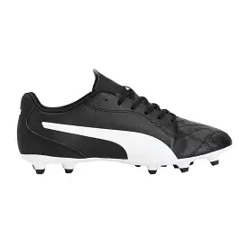 Puma Monarch II FG/AG Soccer Cleats - Black/White