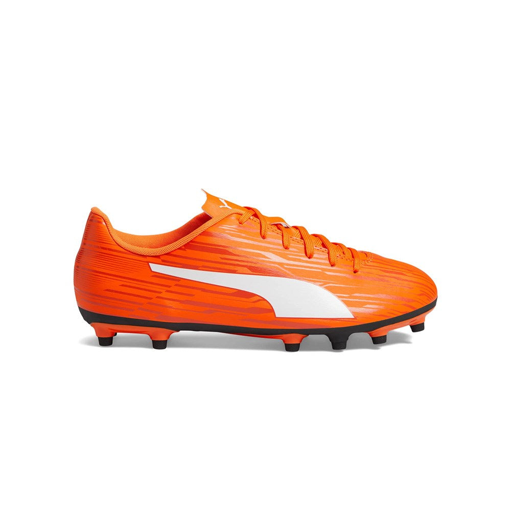 Puma Rapido III FG/AG Junior Football Boots, Dragon Fire/White | Shop Now