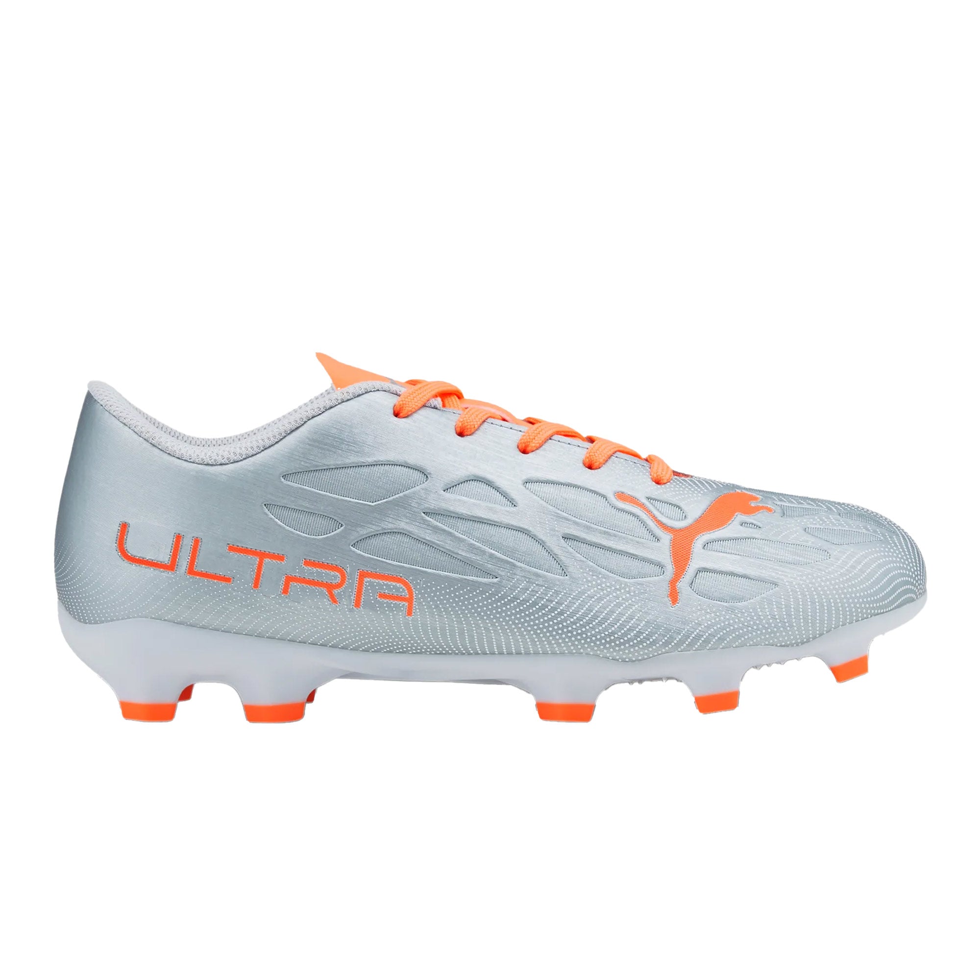 Puma Ultra 4.4 Kids Football Boots Silver Neon Citrus