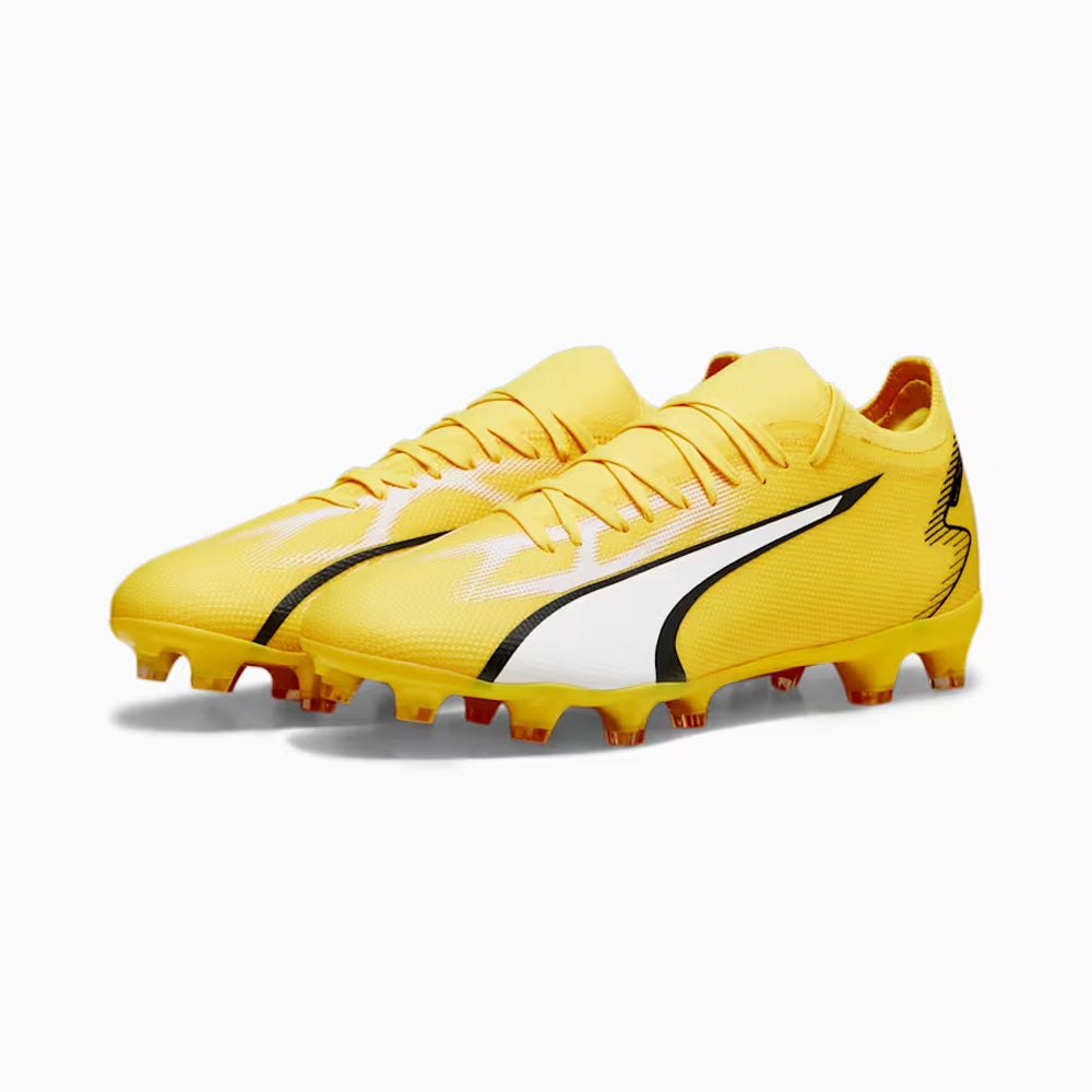 Puma Ultra Match Football Boots Yellow Blaze White Black