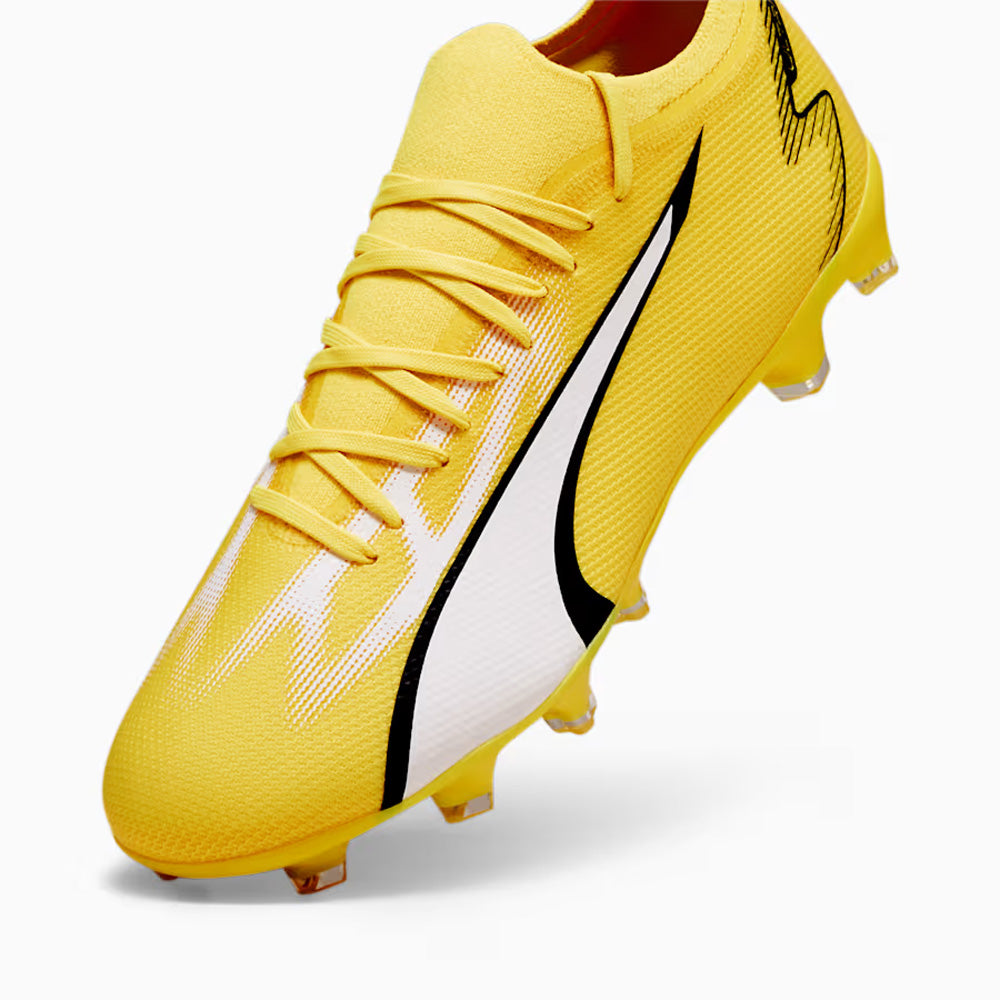 Puma Ultra Match Football Boots Yellow Blaze White Black