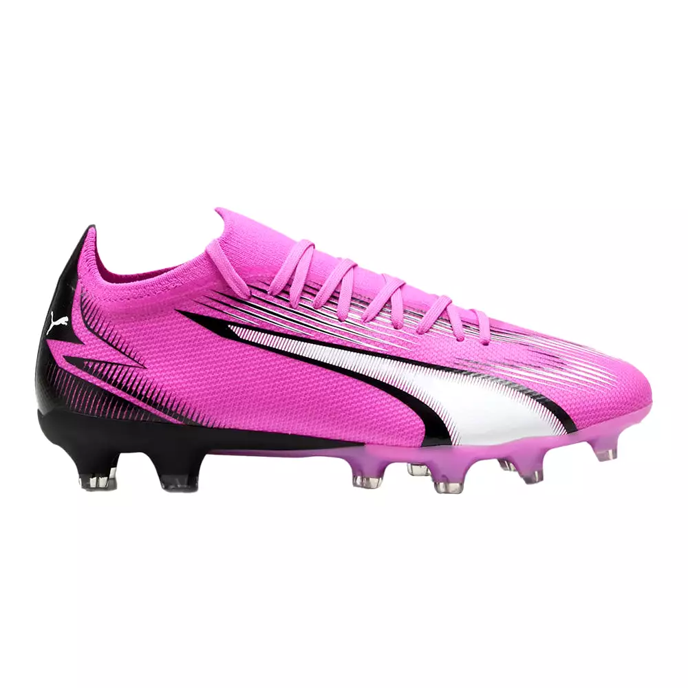 Puma Ultra Match Women's FG/AG Football Boots - Poison Pink/White/Black.