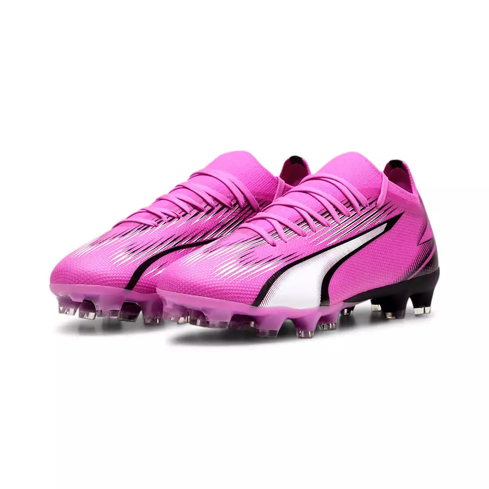 Puma Ultra Match Women's FG/AG Football Boots - Poison Pink/White/Black.