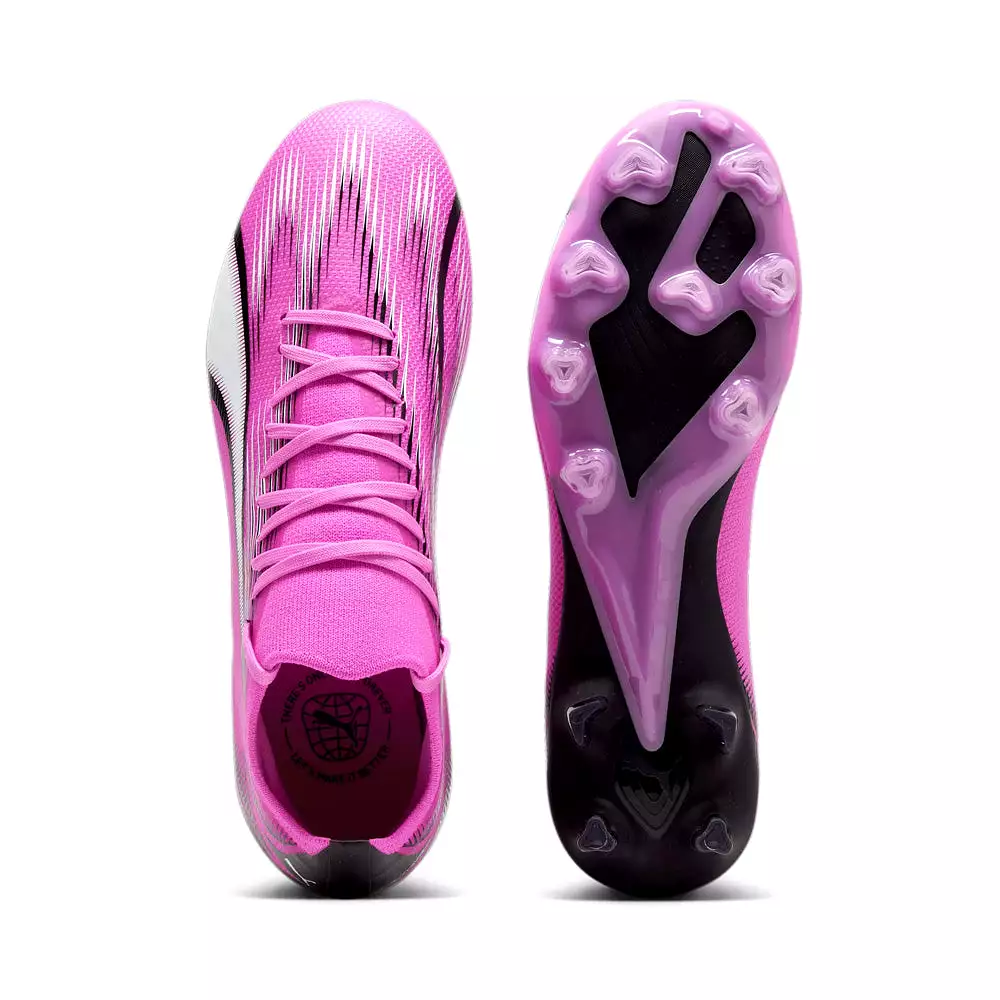 Puma Ultra Match Women's FG/AG Football Boots - Poison Pink/White/Black.