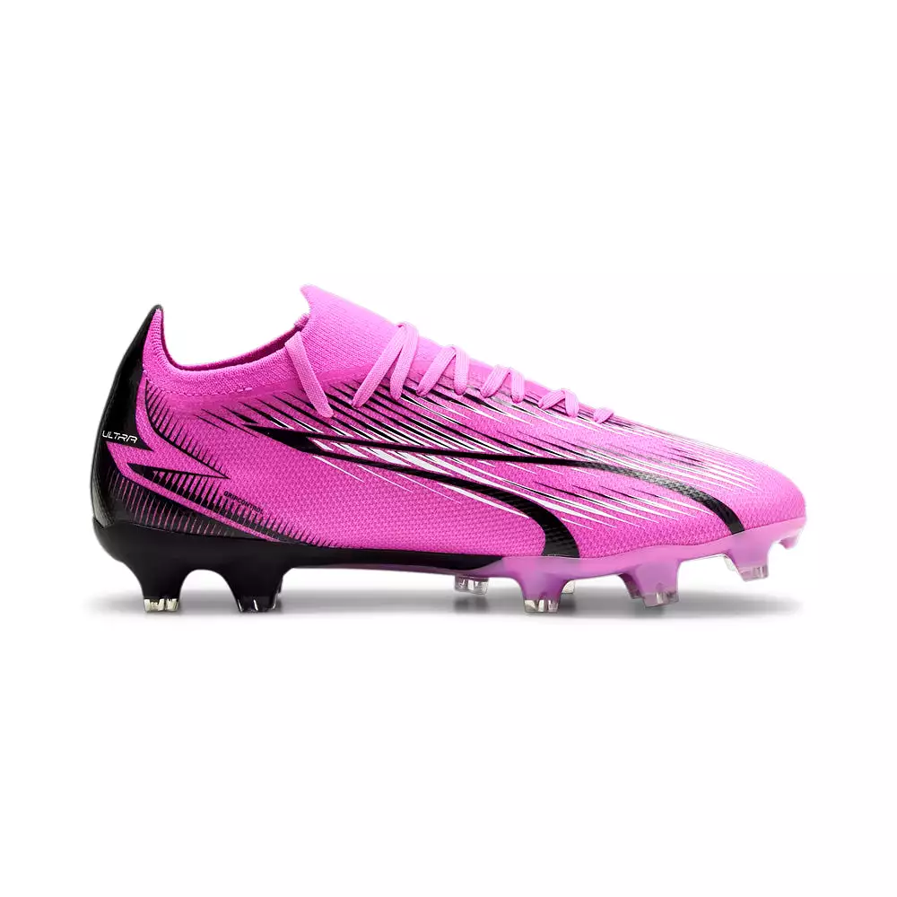 Puma Ultra Match Women's FG/AG Football Boots - Poison Pink/White/Black.